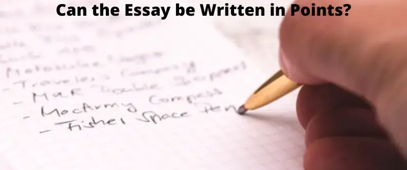 Essay Written in Points